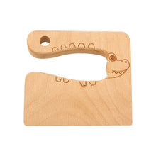 Kids' Wooden Safety Knife Montessori – Cute Shape Kitchen Tool for Cutting Fruits & Vegetables