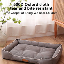 Waterproof Dog Bed – Durable 600D Oxford Cloth, Soft & Thickened with PP Cotton Filling, Bite-Resistant Pet Mat for Dogs