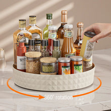 360° Rotating Seasoning Storage Rack – Multifunctional Turntable Organizer