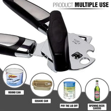 Multifunctional Stainless Steel Can Opener – Professional Manual Side-Cut Tin Opener