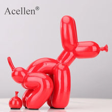 Resin Cute Squat Balloon Dog Figurine – Decor, Creative Home Accessories