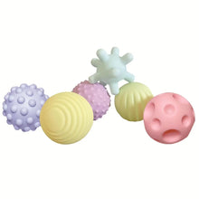 6 PCS Sensory Balls for Babies - Soft Textured Massage & Rattle Toys for Infants