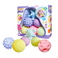 6 PCS Sensory Balls for Babies - Soft Textured Massage & Rattle Toys for Infants