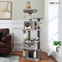 Large Cat Tree and Tower With Sisal-Covered Scratching Posts