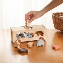 Montessori Wooden Shape Matching Car -  Animals, Star & Moon Blocks for Baby and Kids Learning Fun