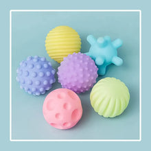 6 PCS Sensory Balls for Babies - Soft Textured Massage & Rattle Toys for Infants