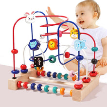 Montessori Bead Maze Adventure – Wooden Roller Coaster Toy for Toddlers