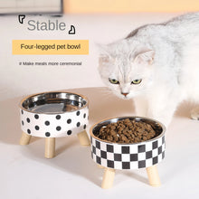 Elevated Cat Feeder Bowl - Anti-Choking Raised Food & Water Bowl with Stand