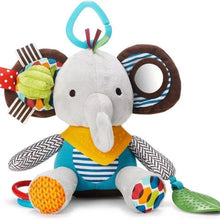 Montessori Plush Elephant Stroller Toy - Soft Pendant for Newborns & Toddlers