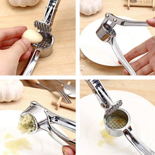 Stainless Steel Garlic Press & Ginger Crusher – Handheld Multifunction Kitchen Tool