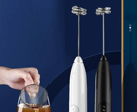 USB Rechargeable 2-in-1 Electric Egg Beater & Mini Blender – Perfect for Coffee, Whisking, Mixing