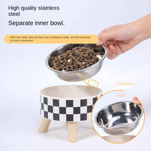 Elevated Cat Feeder Bowl - Anti-Choking Raised Food & Water Bowl with Stand