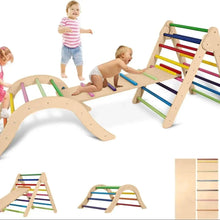 5-in-1 Foldable Wooden Montessori Climbing Set – Arch, Ladder, Ramp & Jungle Gym for Fun Indoor Play