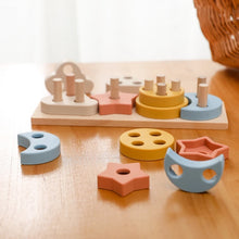 Montessori Wooden Shape Matching Car -  Animals, Star & Moon Blocks for Baby and Kids Learning Fun