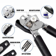 Multifunctional Stainless Steel Can Opener – Professional Manual Side-Cut Tin Opener