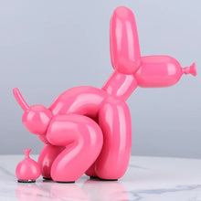 Resin Cute Squat Balloon Dog Figurine – Decor, Creative Home Accessories