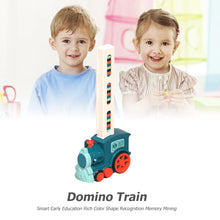 Montessori Electric Domino Train Set with Lights & Sound – Educational Toy for Kids