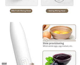 USB Rechargeable 2-in-1 Electric Egg Beater & Mini Blender – Perfect for Coffee, Whisking, Mixing