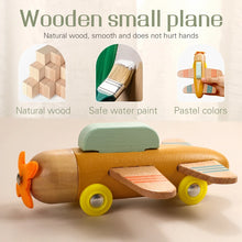 Wooden Birthday Train Toy - Montessori Puzzle Track Car