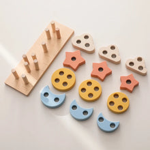 Montessori Wooden Shape Matching Car -  Animals, Star & Moon Blocks for Baby and Kids Learning Fun