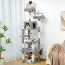 Large Cat Tree and Tower With Sisal-Covered Scratching Posts