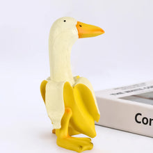 Banana Duck Art Ornament – Quirky Desktop Craft Statue for Home Décor