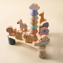 Montessori Wooden Animal Stacking Toy - Educational Balance Blocks Game for Kids & Babies