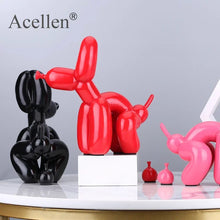 Resin Cute Squat Balloon Dog Figurine – Decor, Creative Home Accessories