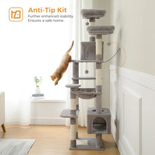 Large Cat Tree and Tower With Sisal-Covered Scratching Posts