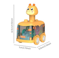 Pull-Back Giraffe Gear Toy Car - Inertial Puzzle Car for Kids