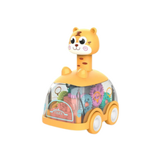 Pull-Back Giraffe Gear Toy Car - Inertial Puzzle Car for Kids