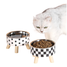 Elevated Cat Feeder Bowl - Anti-Choking Raised Food & Water Bowl with Stand